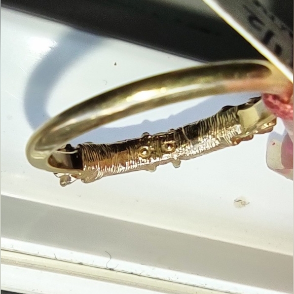 Natural Dark Garnet Thin Band Ring - Picture 8 of 16